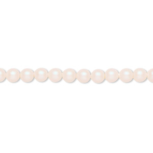 Pearl, Crystal Passions&reg;, pearlescent white, 4mm round (5810). Sold per pkg of 100.