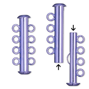 Slide Lock Brass and Brass-Plated Purples / Lavenders