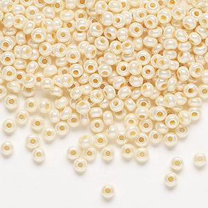 Preciosa Czech Seed Bead 8/0 Pearl White (10 Grams)