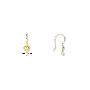 21mm French Earwires Gold  Stainless Steel