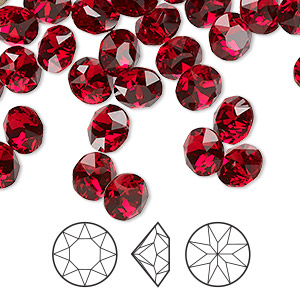 Chatons Crystal Reds