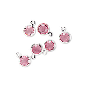 Drops Silver Plated/Finished Pinks