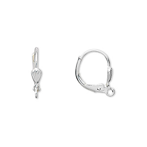Lever Back Earring 15mm Sterling Silver (Pair)