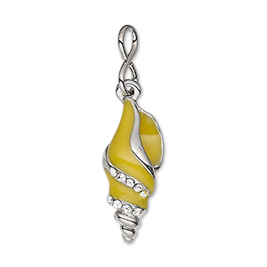 Charms Enameled Metals Yellows