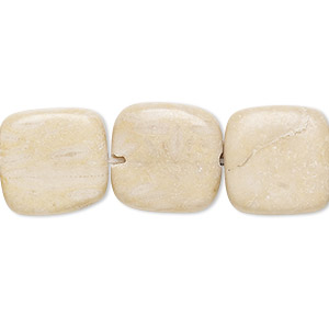 Bead, brown feldspar (natural), 14x14mm-15x15mm rounded flat square, C- grade, Mohs hardness 6 to 6-1/2. Sold per 15-inch strand.