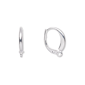 Lever Back Earring 16mm Sterling Silver (Pair)
