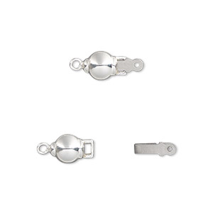 Sterling Silver pea shaped security tab clasp – justneo