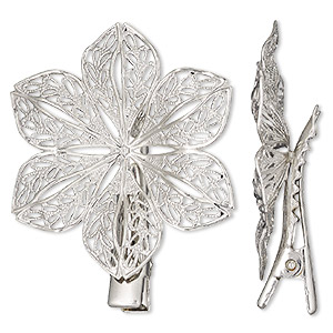 Brooches Silver Plated/Finished Silver Colored