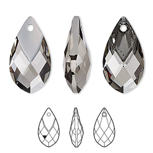 A67/21 Crystal Faceted qualité AAA Clair AB Star Pendentif 13.5 mm Pack de 1