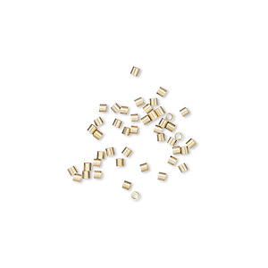 2.5mm 14K Gold Filled Seamless Beads (1.1mm Hole) - 50 pcs