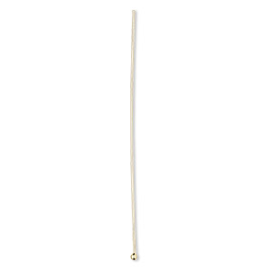 Head pin, 14Kt gold-filled, 2 inches with 1.5mm ball, 22 gauge. Sold per pkg of 4.