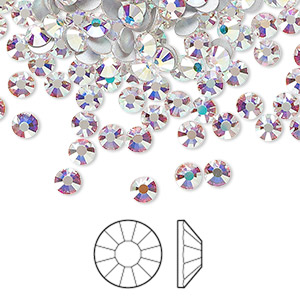 Preciosa Crystals Flatback Side, IceCarats Jewelry