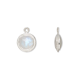 Sterling Silver Double Oval Diamond Edge Drop Earrings