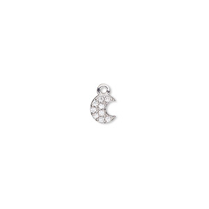 Charms Cubic Zirconia Silver Colored