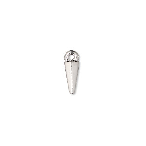 Charms Imitation rhodium-plated Silver Colored