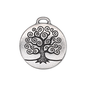 TierraCast Earth Drop T423 Antiqued Silver Plated Pewter 