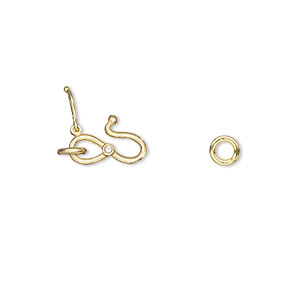 S Hook Vermeil Gold Colored