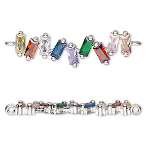 Links Silver Plated/Finished Multi-colored