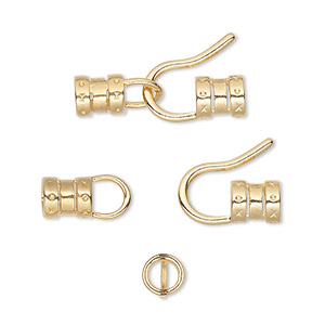 JBB Gold-Plated Pewter Hook and Eye Clasp
