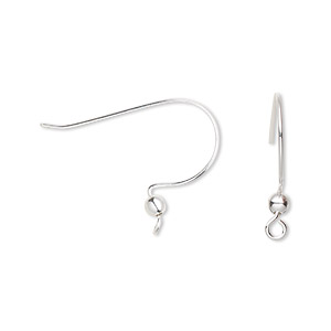 Serdokntbig Sterling Silver Fish Hook Earrings Earwires w/Coil