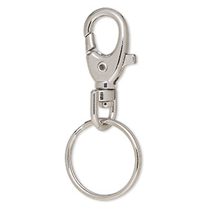 Split Key Rings with Swivel Trigger Lobster Claw Clasp