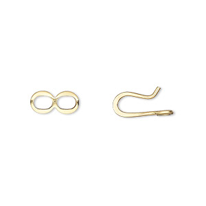Hook and Eye Gold Plated/Finished Gold Colored
