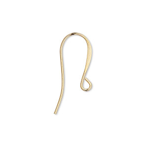 18k Gold plated earring hooks, stainless steel gold plated, earring wires,  fish hook earrings, gold earring, jewelry making, 10 pairs