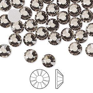 MAXIMA Crystals by Preciosa Flatback Rhinestones Black Diamond