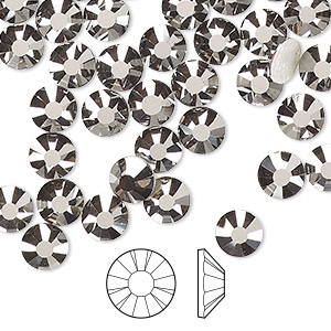 Flat back, Preciosa MAXIMA Czech crystal rhinestone, crystal AB, foil back,  8x4mm faceted navette. Sold per pkg of 6. - Fire Mountain Gems and Beads