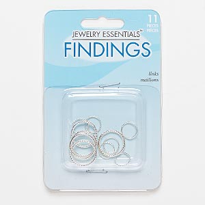 Soldered Closed Jump Rings Silver Plated/Finished Silver Colored