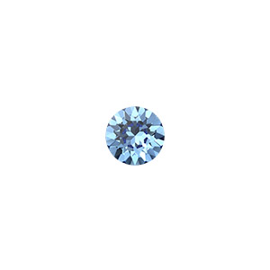 Chaton, Crystal Passions&reg; rhinestone, Regenerated cool blue, 6.14-6.32mm round (1088), SS29. Sold per pkg of 12.