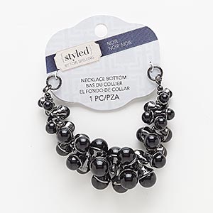 Necklace components Acrylic Blacks