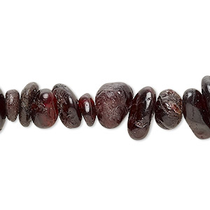 Bead, garnet (natural), large chip, Mohs hardness 7 to 7-1/2. Sold per 15-inch strand.