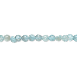 Bead, apatite (natural), 3-5mm hand-cut round, C grade, Mohs hardness 5. Sold per 13-inch strand.