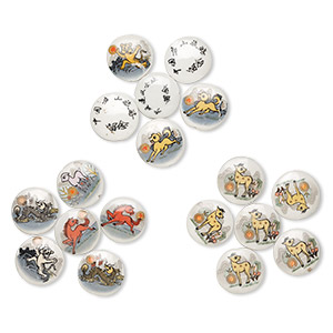 Beads Porcelain / Ceramic Multi-colored