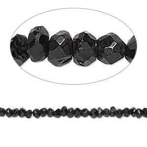 Natural Black Spinel Beads Small Faceted Gemstone Beads Jewelry Beads for Jewelry Making Beads For Jewelry Beads and Supplies Beads Supplier