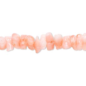 Bead, bamboo coral (dyed), pink, 7x3mm-13x5mm branch, C grade, Mohs hardness 3-1/2 to 4. Sold per 4-inch strand.