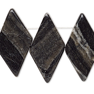 Focal, Picasso marble (natural), 38x19mm-39x21mm flat diamond, B- grade, Mohs hardness 3. Sold per pkg of 4.