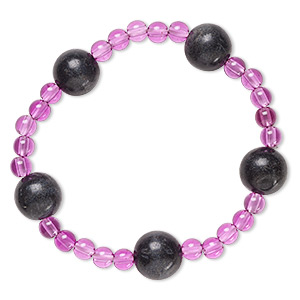 Stretch Bracelets Acrylic Purples / Lavenders