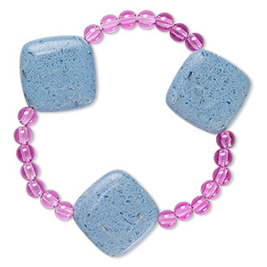 Stretch Bracelets Acrylic Purples / Lavenders