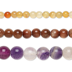 Bead mix, multi-gemstone (natural / dyed / stabilized / heated ...
