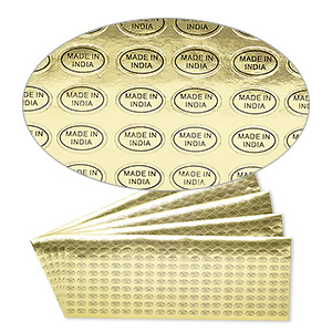 Price Tags and Labels Paper Gold Colored