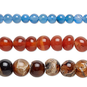 Beads Mixed Agate Mixed Colors