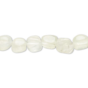 Bead, prehnite (natural), small to large pebble, Mohs hardness 6 to 6-1/2. Sold per 15&quot; to 16&quot; strand.