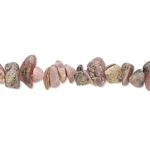Bead, rhodochrosite (natural), matte, medium chip, Mohs hardness 3-1/2 to 4-1/2. Sold per 15&quot; to 16&quot; strand.