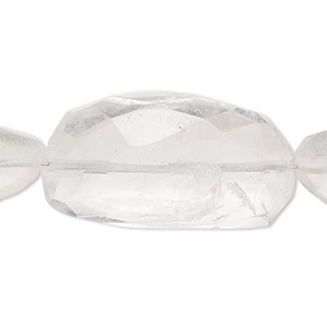 00037 79 Cts Natural  Ice Quartz Faceted  Beads  9 Inches Strand Awesome Quality