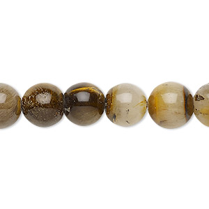 Bead, tigereye (natural), 10-11mm round, D grade, Mohs hardness 7. Sold per 15&quot; to 16&quot; strand.