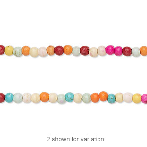 Beads Howlite Mixed Colors