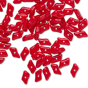 Beads Pressed Glass Reds