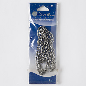 Chain Necklaces Nickel Silver Greys